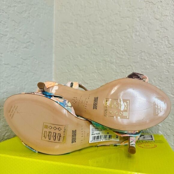 Ted Baker London Nestar Ankle Strap Heeled Sandal, Floral Multi,‎ Size 9.5 NWT - Picture 10 of 16